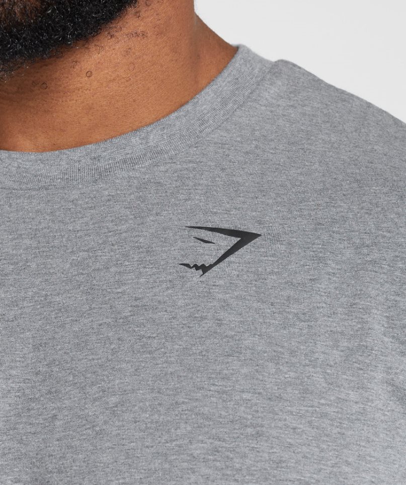Gymshark Essential Oversized Férfi Póló Szürke | HU-D-458
