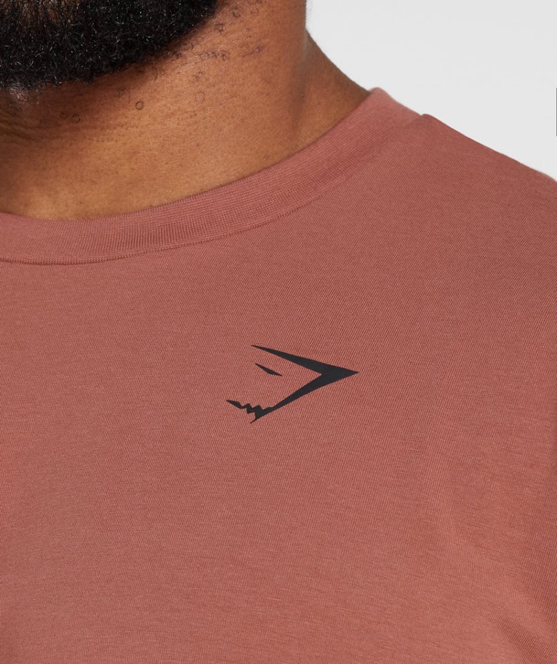 Gymshark Essential Oversized Férfi Póló Rózsaszín | HU-T-274