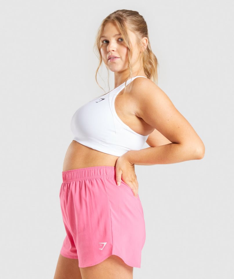Gymshark Essential Racer Back Női Sportmelltartó Fehér | HU-F-189