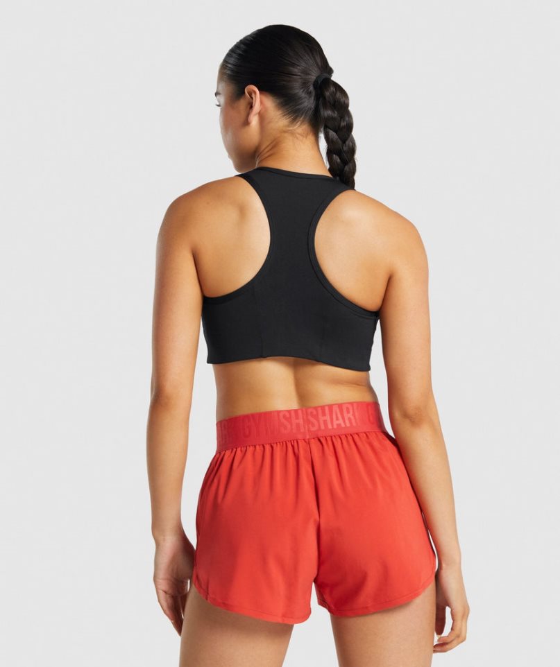 Gymshark Essential Racer Back Női Sportmelltartó Fekete | HU-V-872