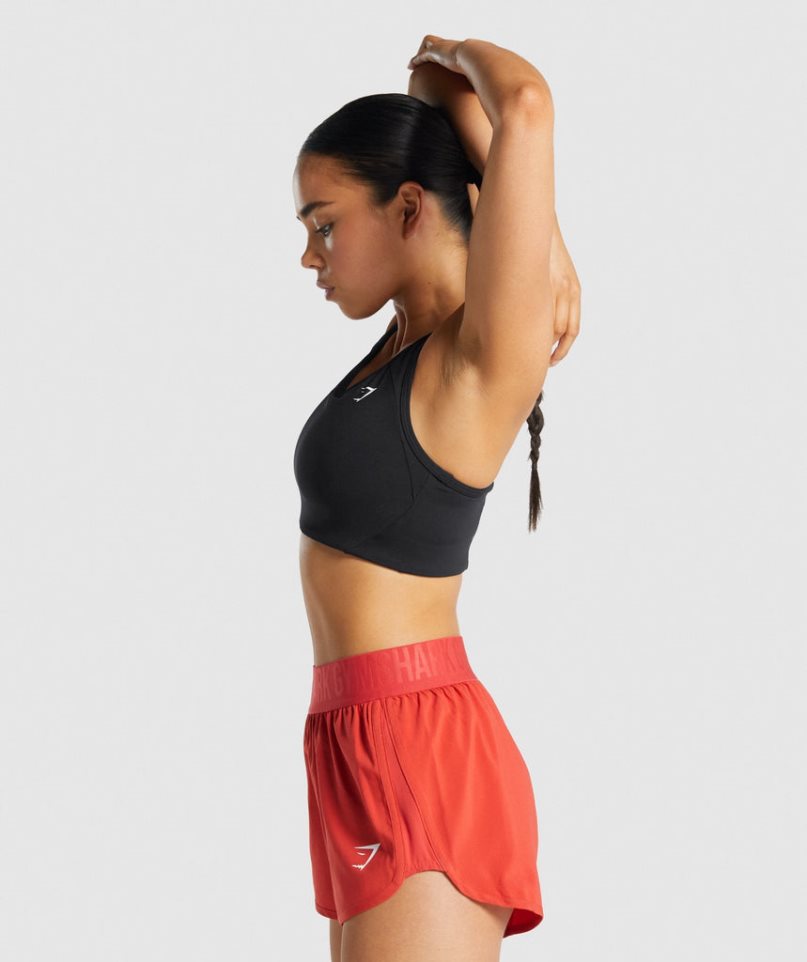 Gymshark Essential Racer Back Női Sportmelltartó Fekete | HU-V-872