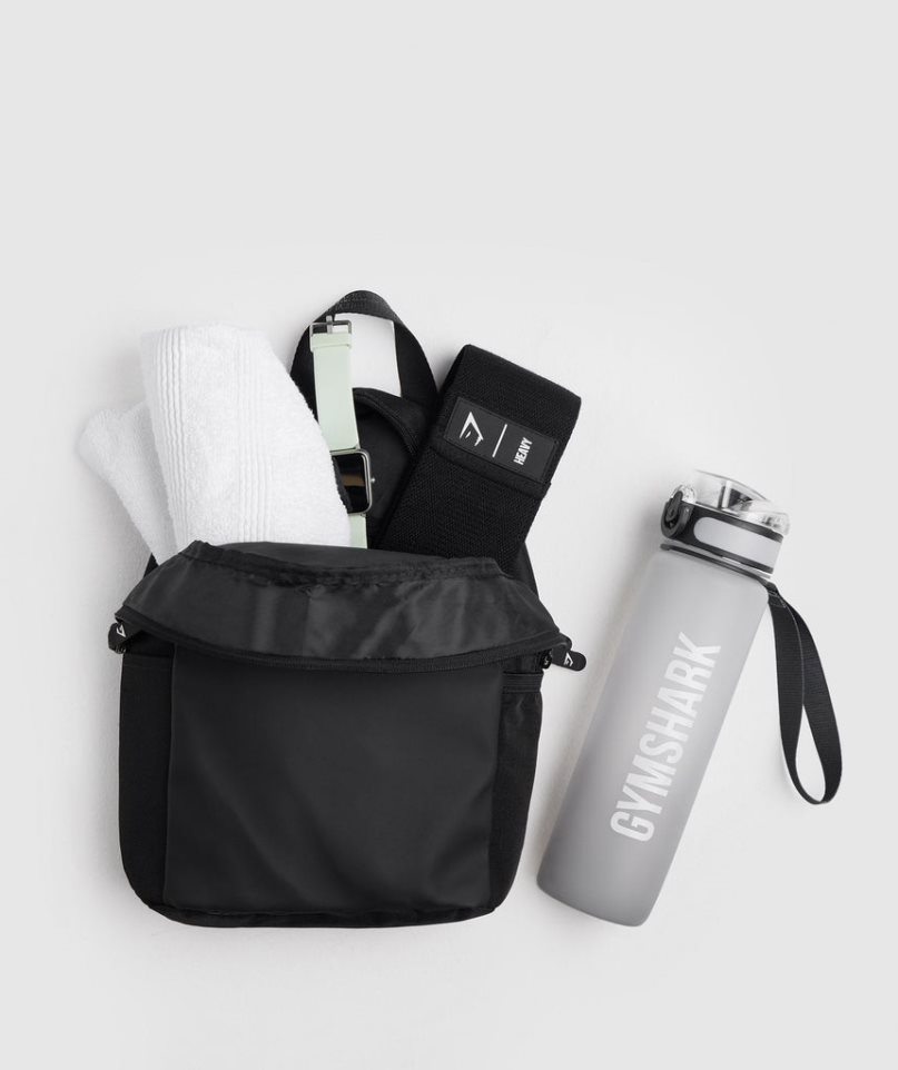 Gymshark Everyday Mini Hátizsák Fekete | HU-F-057