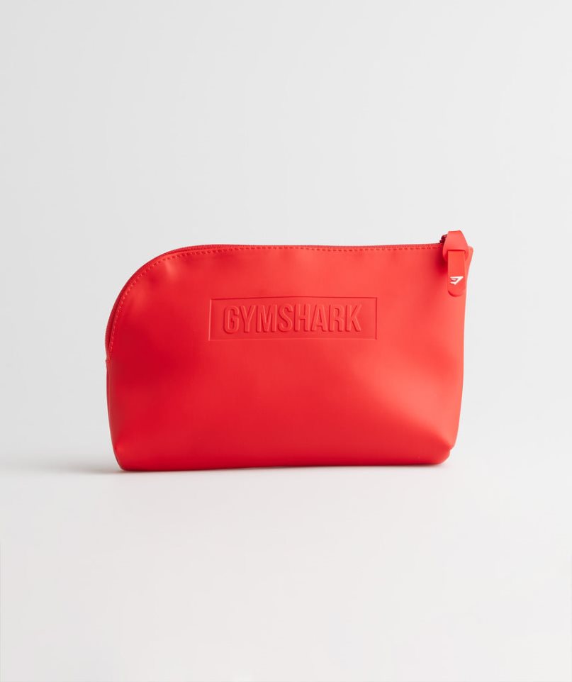 Gymshark Everyday Zip Pouch Piperetáska Piros | HU-H-903