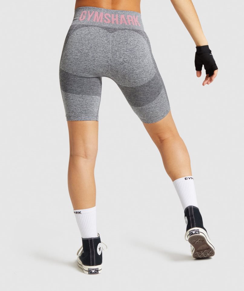 Gymshark Flex Cycling Női Rövidnadrág Szürke | HU-O-810