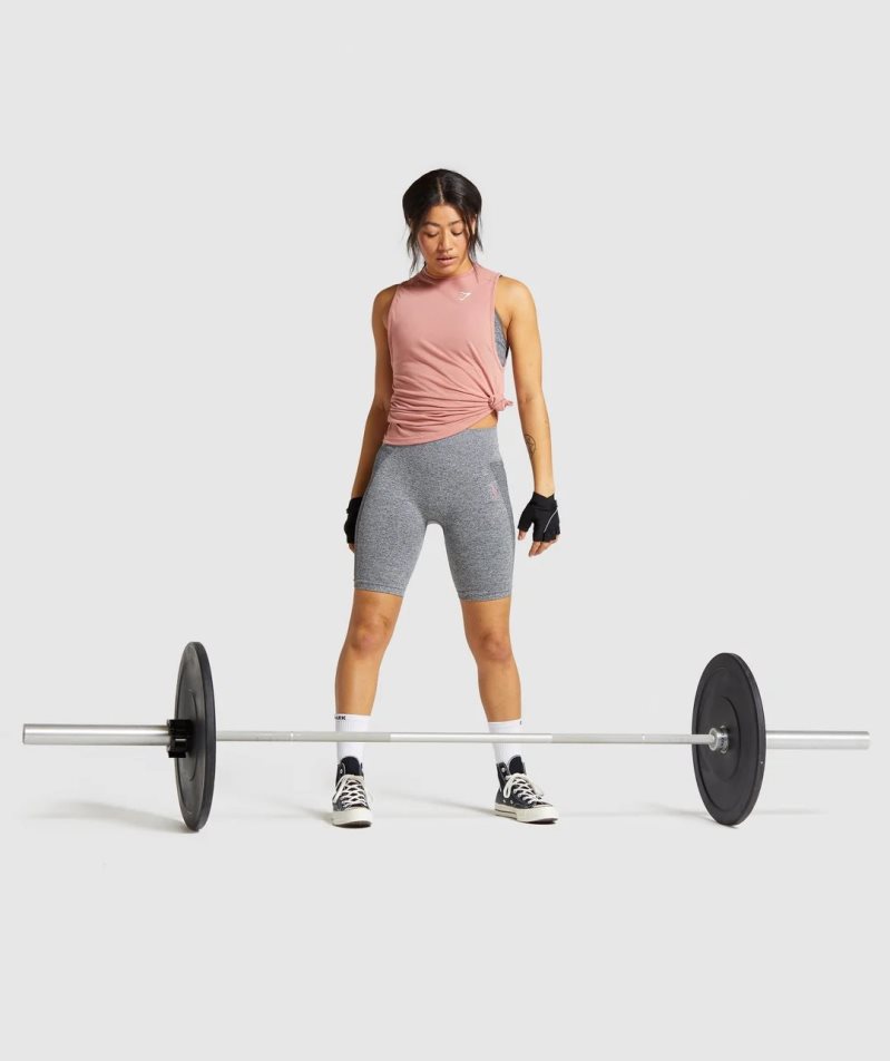 Gymshark Flex Cycling Női Rövidnadrág Szürke | HU-O-810