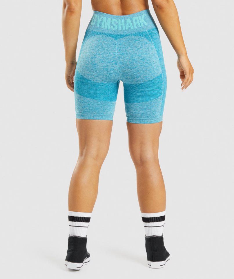 Gymshark Flex Cycling Női Rövidnadrág Türkiz | HU-N-704