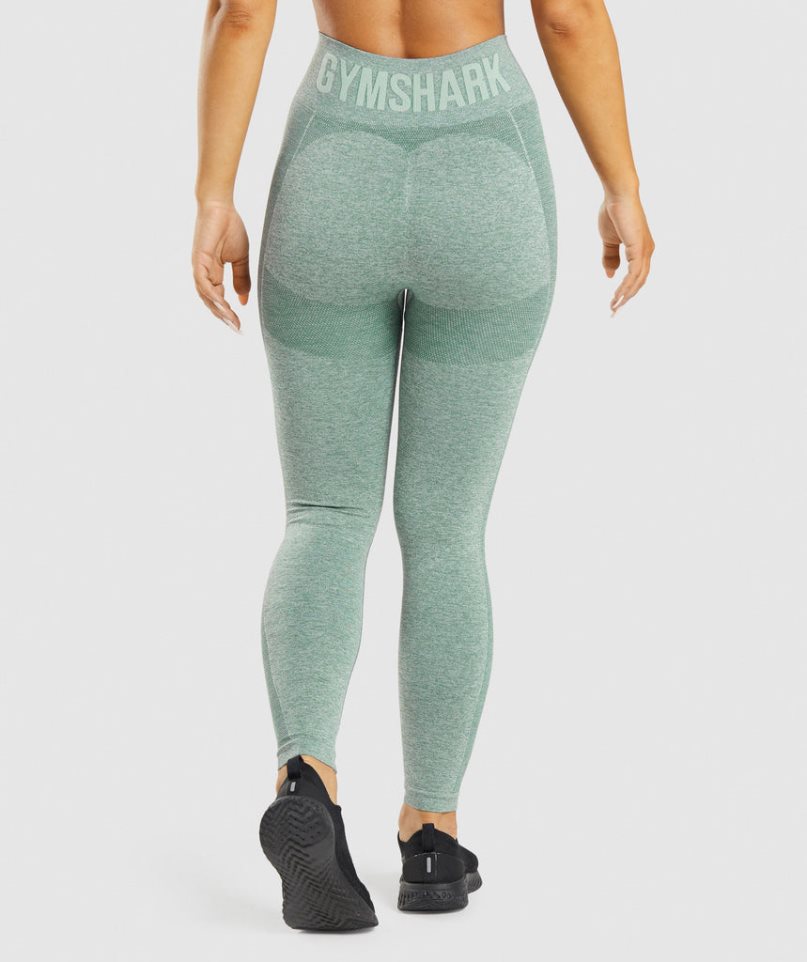 Gymshark Flex High Waisted Női Leggings Világos Zöld | HU-H-940