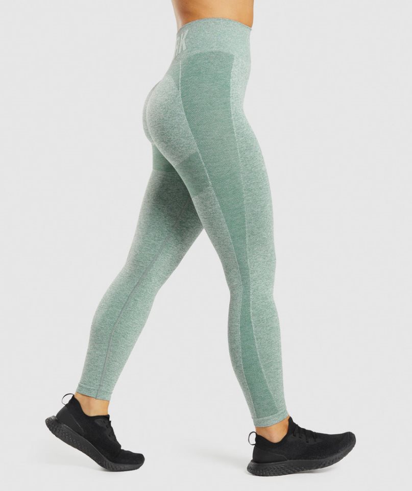 Gymshark Flex High Waisted Női Leggings Világos Zöld | HU-H-940