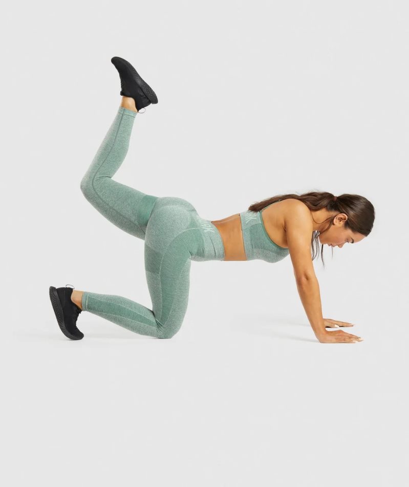Gymshark Flex High Waisted Női Leggings Világos Zöld | HU-H-940