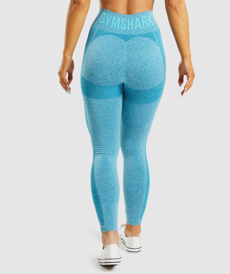 Gymshark Flex High Waisted Női Leggings Kék | HU-I-684