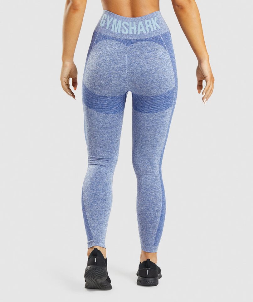 Gymshark Flex High Waisted Női Leggings Kék | HU-L-653