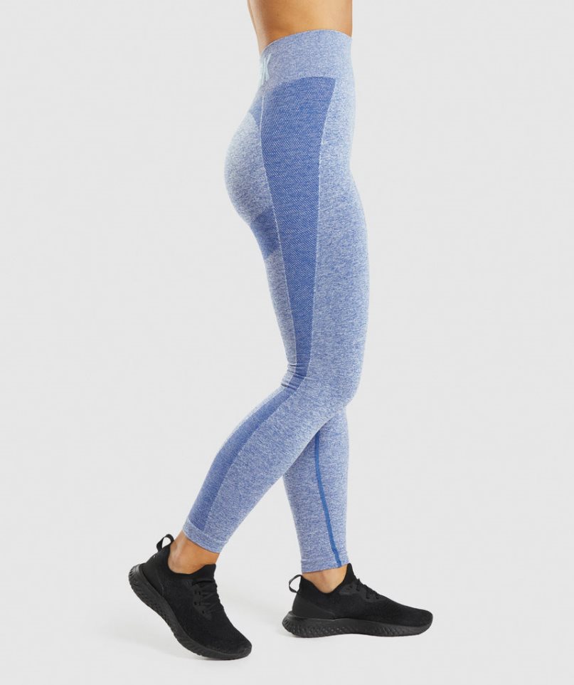 Gymshark Flex High Waisted Női Leggings Kék | HU-L-653