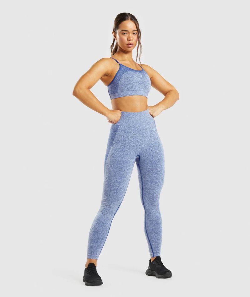 Gymshark Flex High Waisted Női Leggings Kék | HU-L-653