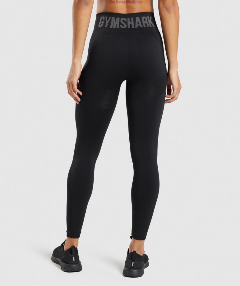 Gymshark Flex High Waisted Női Leggings Fekete | HU-O-103