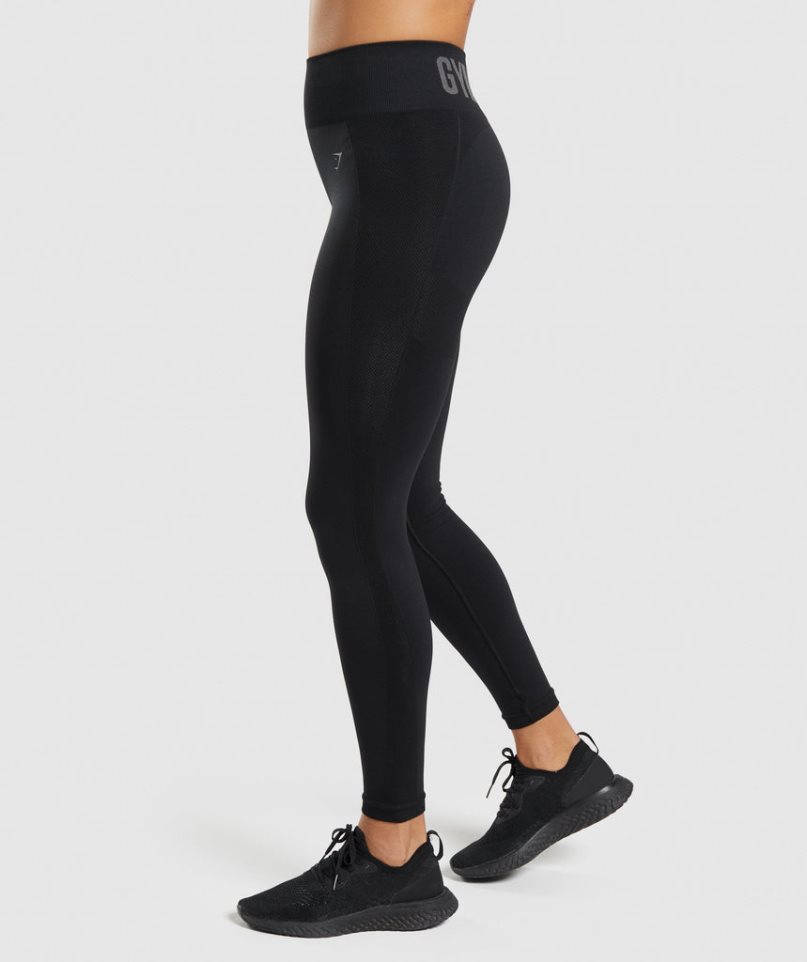 Gymshark Flex High Waisted Női Leggings Fekete | HU-O-103