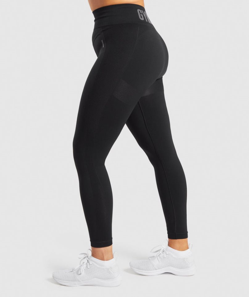 Gymshark Flex High Waisted Női Leggings Fekete | HU-Y-470
