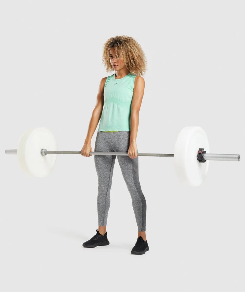 Gymshark Flex Loose Top Női Ujjatlan Póló Világos Zöld | HU-Q-964