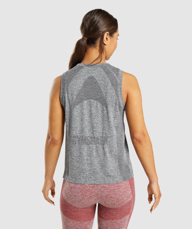 Gymshark Flex Loose Top Női Ujjatlan Póló Szürke | HU-X-759