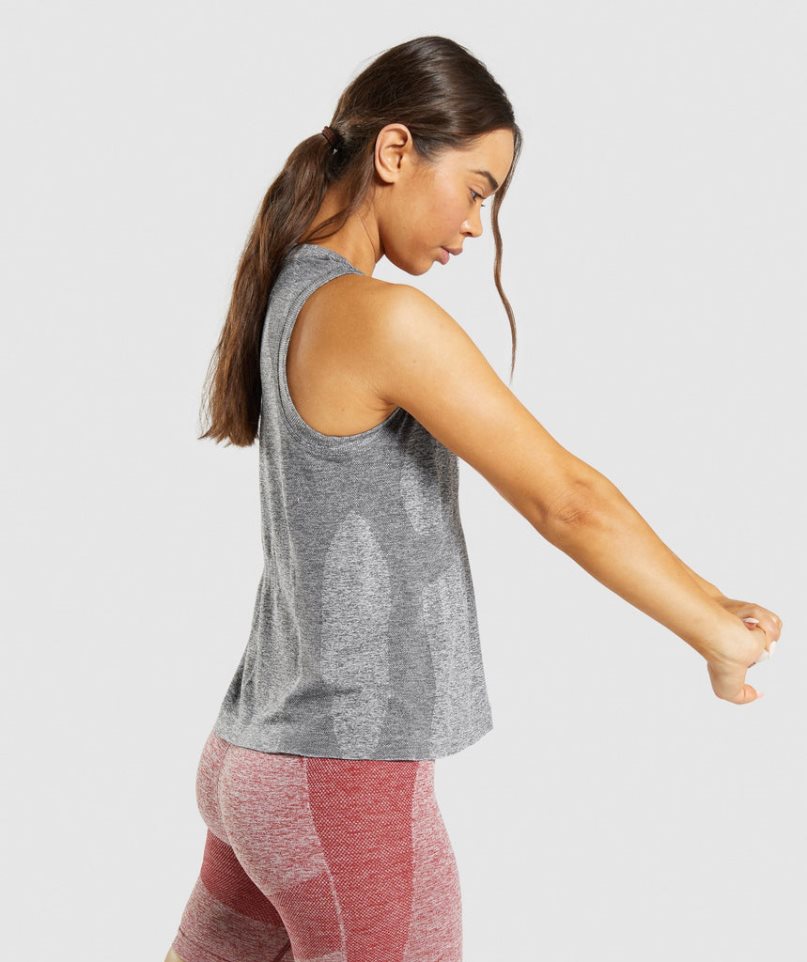 Gymshark Flex Loose Top Női Ujjatlan Póló Szürke | HU-X-759