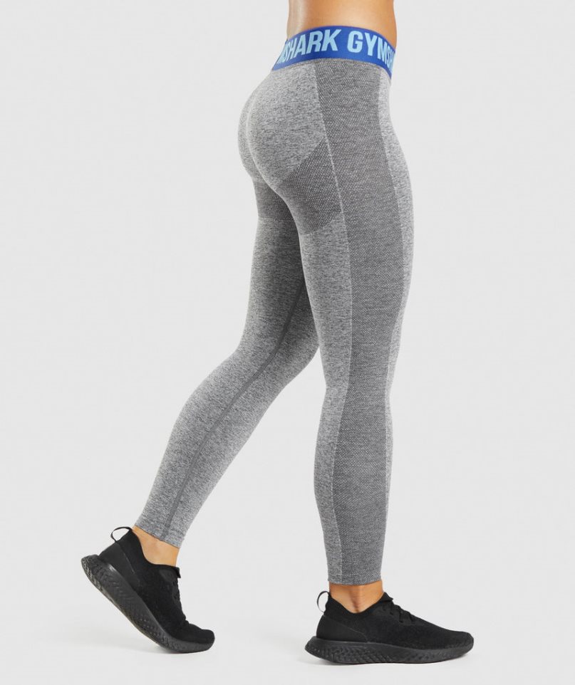 Gymshark Flex Low Rise Női Leggings Szürke | HU-B-961