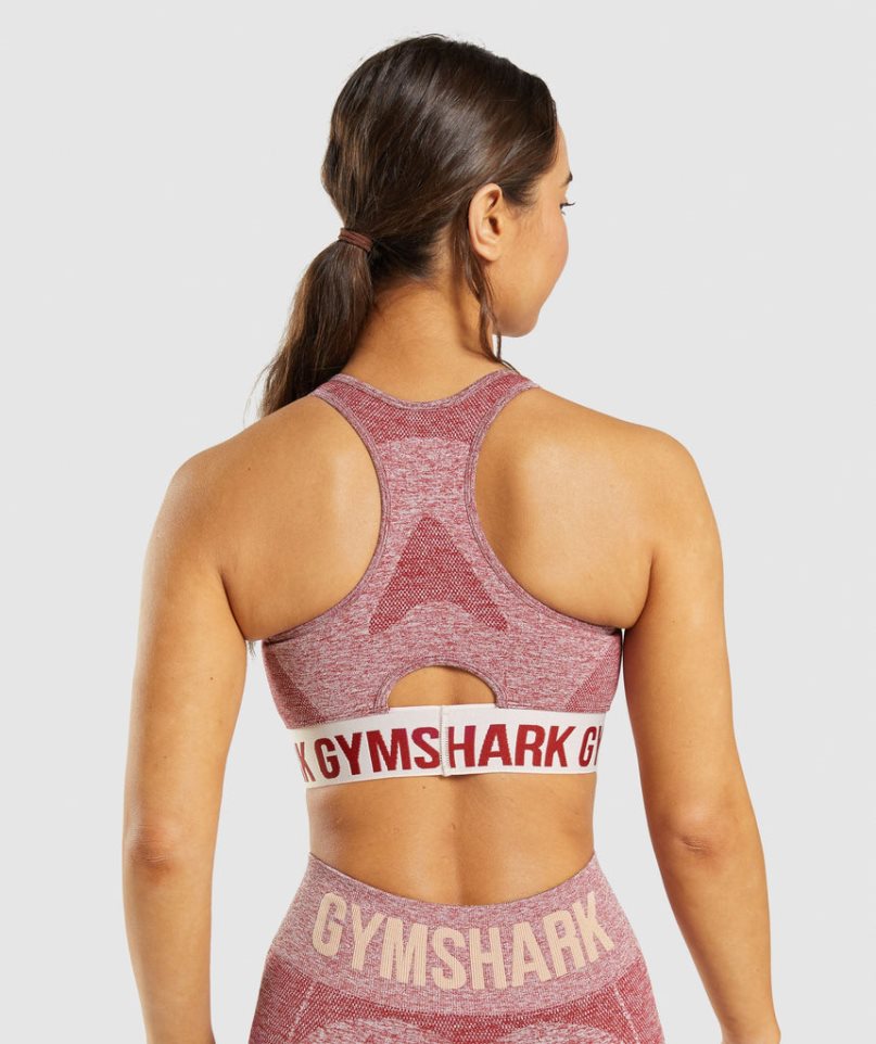 Gymshark Flex Női Sportmelltartó Bordó | HU-G-658