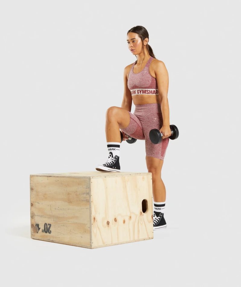 Gymshark Flex Női Sportmelltartó Bordó | HU-G-658