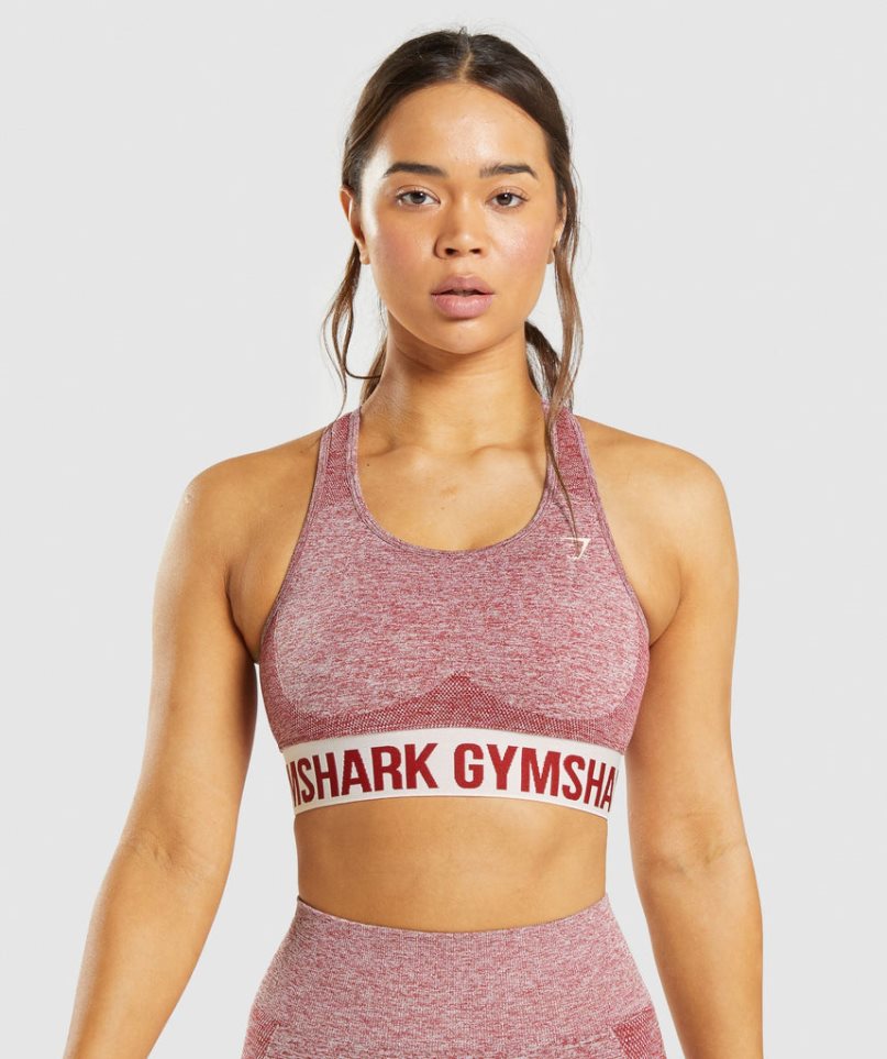 Gymshark Flex Női Sportmelltartó Bordó | HU-G-658
