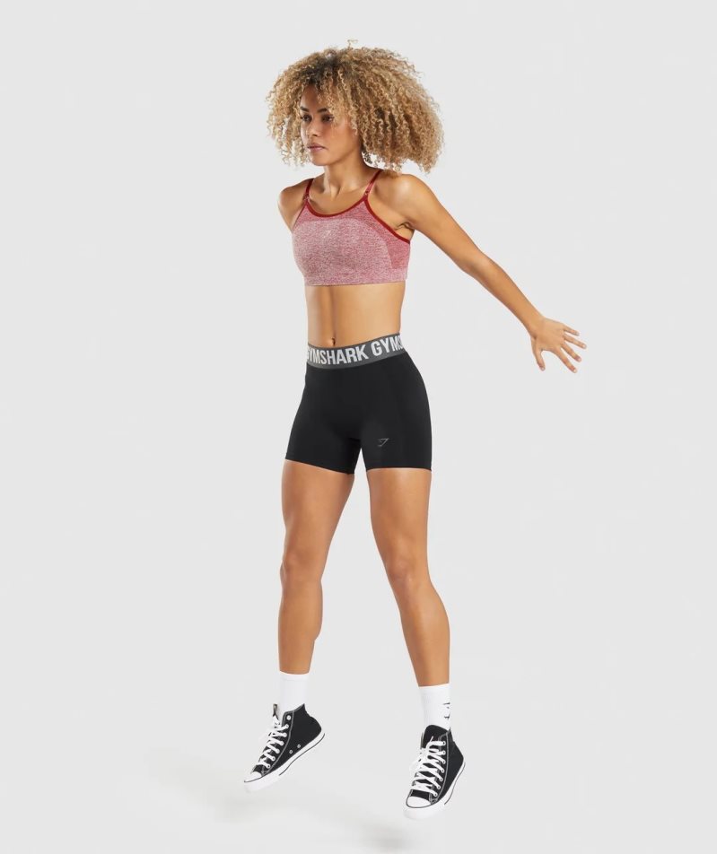 Gymshark Flex Pántos Női Sportmelltartó Bordó | HU-K-036