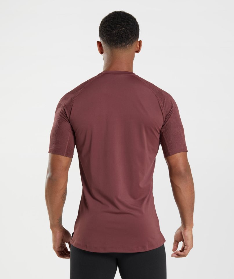 Gymshark Form Férfi Póló Barna | HU-L-573