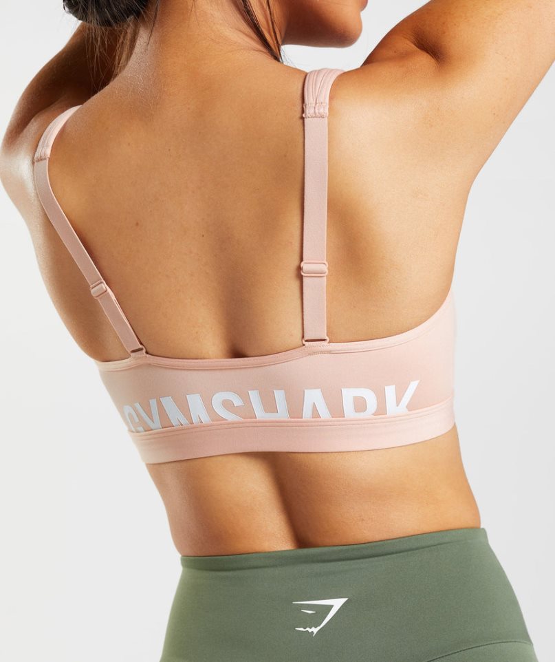 Gymshark Fraction Női Sportmelltartó Rózsaszín | HU-K-894