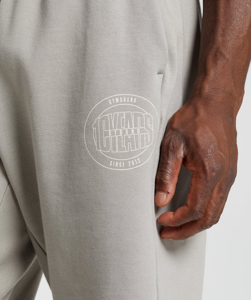 Gymshark GS10 Year Férfi Jogger Nadrág Világos Szürke | HU-E-562