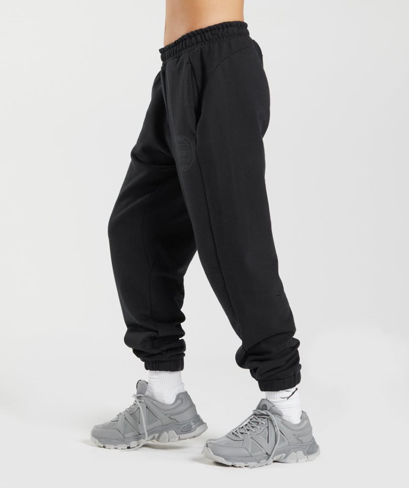 Gymshark GS10 Year Női Jogger Nadrág Fekete | HU-U-135