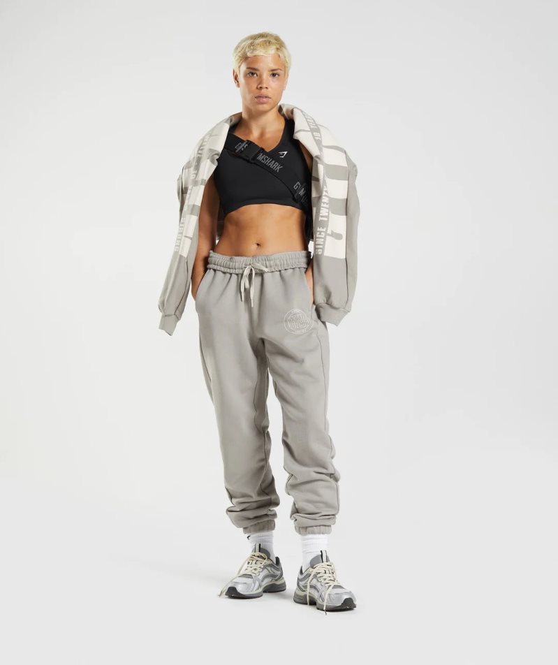 Gymshark GS10 Year Női Jogger Nadrág Szürke | HU-A-940