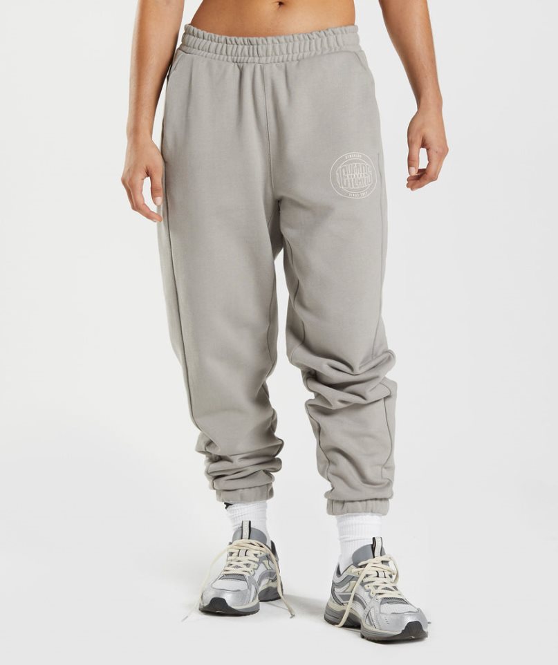 Gymshark GS10 Year Női Jogger Nadrág Szürke | HU-A-940