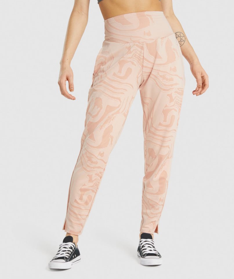 Gymshark GS Power Bottoms Női Jogger Nadrág Korall | HU-J-971