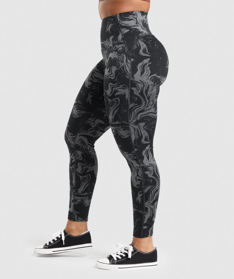 Gymshark GS Power High Rise Női Leggings Fekete | HU-B-956