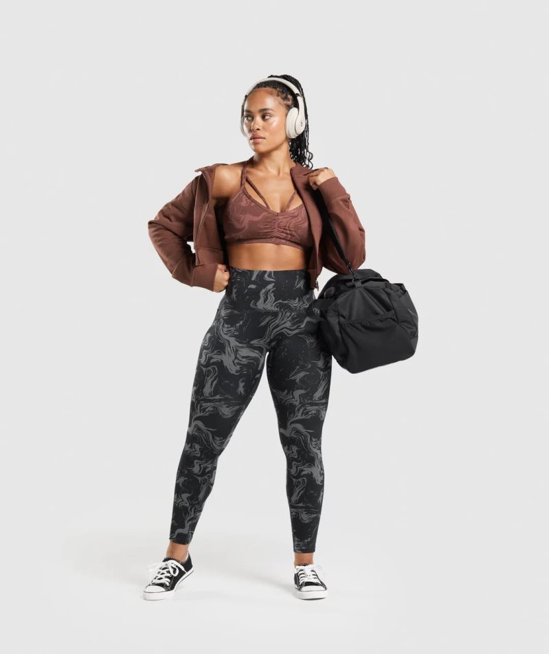 Gymshark GS Power High Rise Női Leggings Fekete | HU-B-956