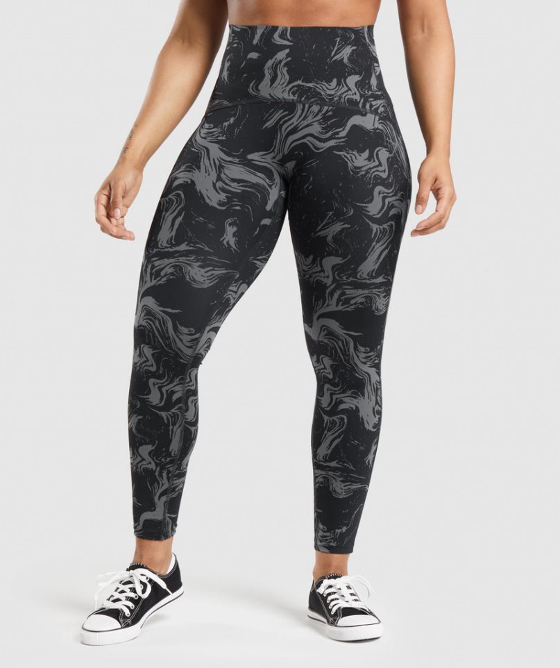 Gymshark GS Power High Rise Női Leggings Fekete | HU-B-956