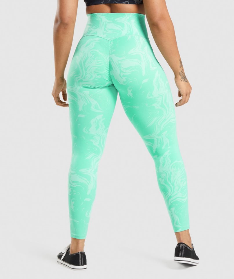 Gymshark GS Power High Rise Női Leggings Világos Türkiz | HU-K-932