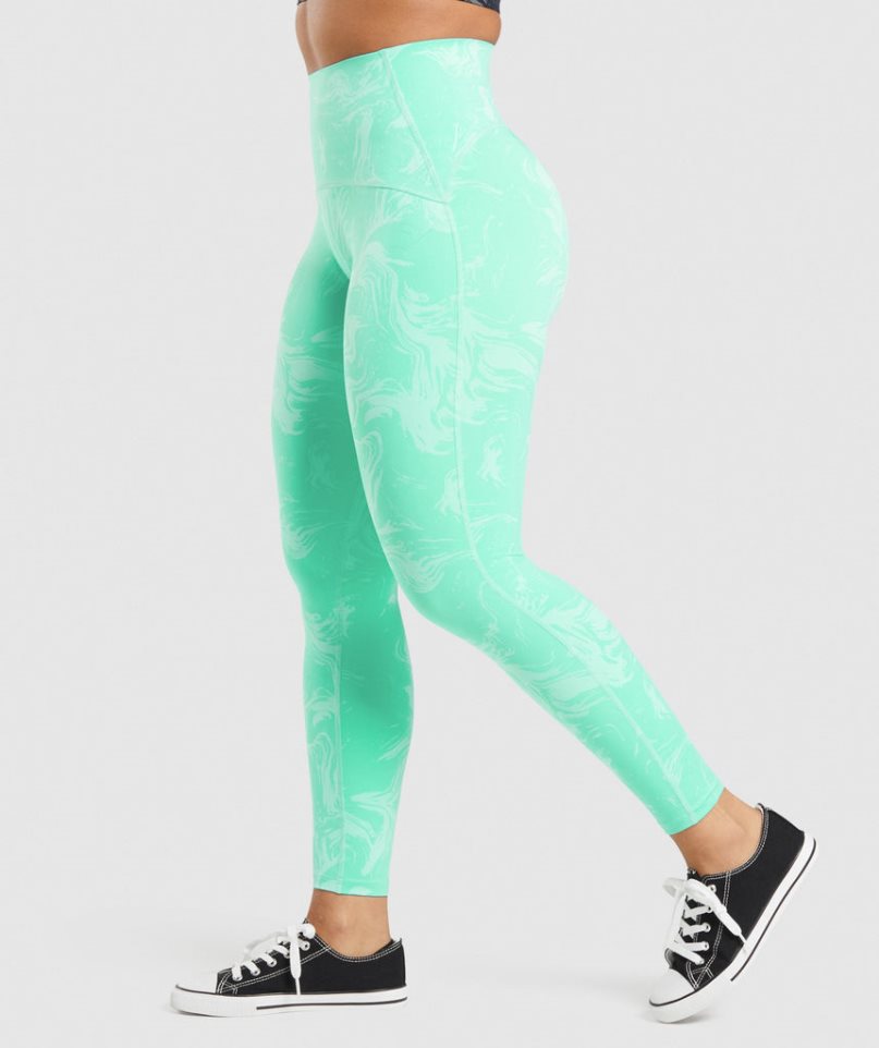 Gymshark GS Power High Rise Női Leggings Világos Türkiz | HU-K-932