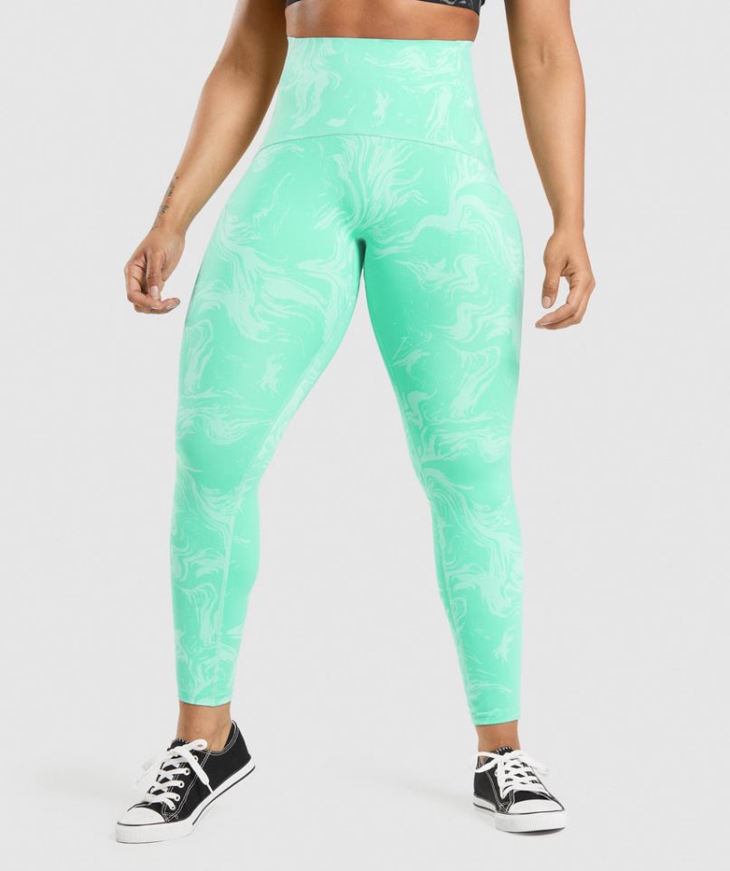 Gymshark GS Power High Rise Női Leggings Világos Türkiz | HU-K-932