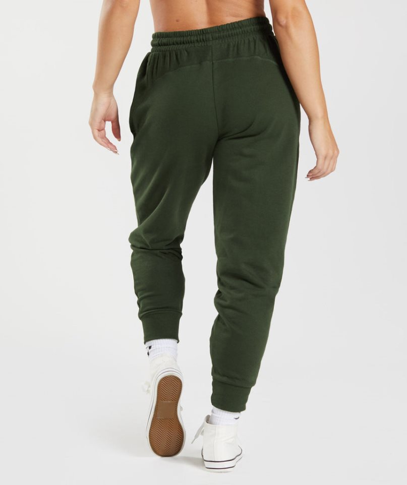 Gymshark GS Power Női Jogger Nadrág Olivazöld | HU-S-902