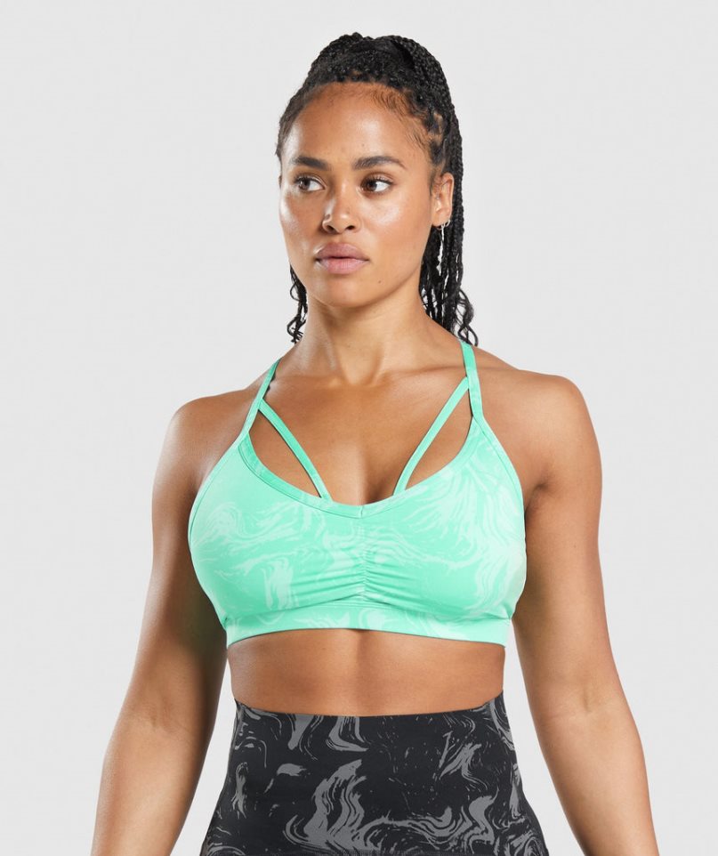Gymshark GS Power Női Sportmelltartó Világos Türkiz | HU-R-064