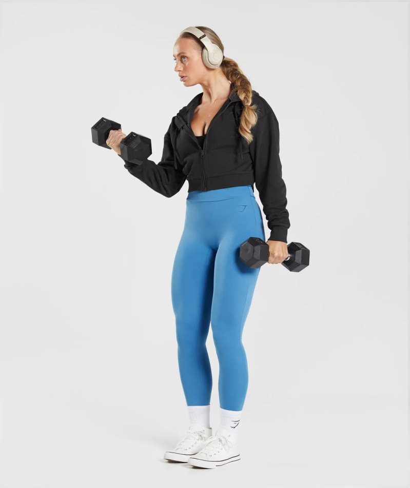 Gymshark GS Power Original Női Leggings Kék | HU-K-029