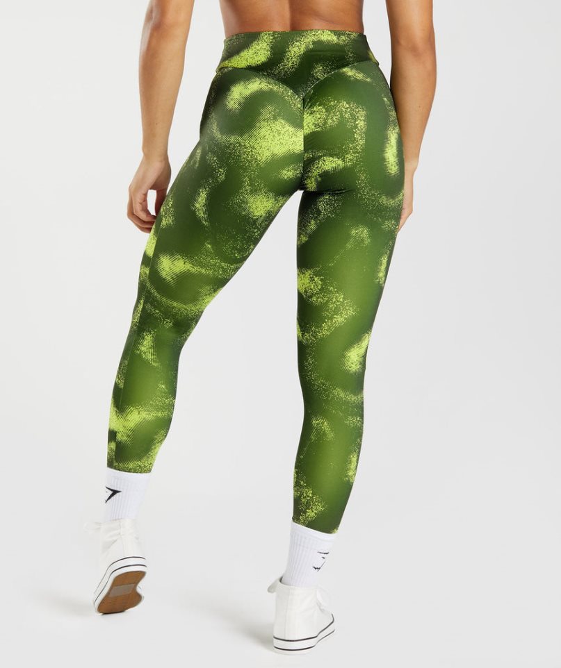 Gymshark GS Power Original Női Leggings Olivazöld | HU-K-635
