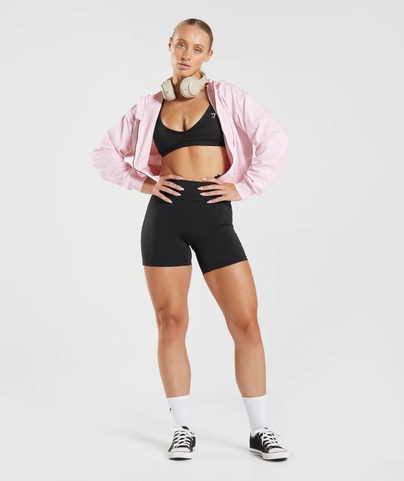 Gymshark GS Power Original Tight Női Rövidnadrág Fekete | HU-F-296