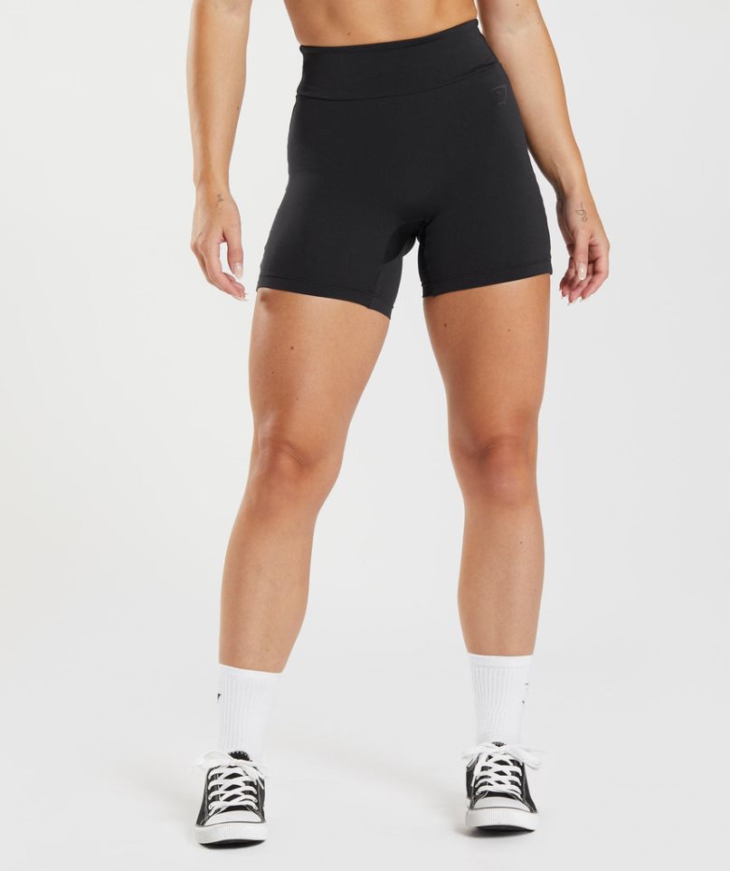 Gymshark GS Power Original Tight Női Rövidnadrág Fekete | HU-F-296