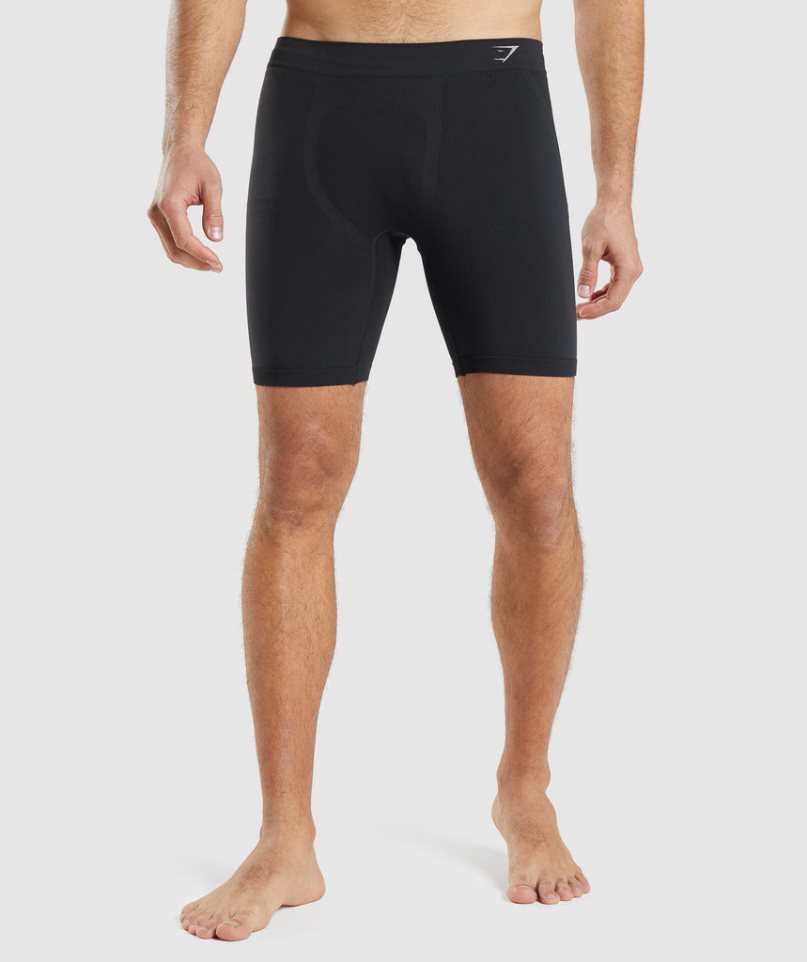 Gymshark Hibrid Boxer Férfi Fehérnemű Fekete | HU-I-854
