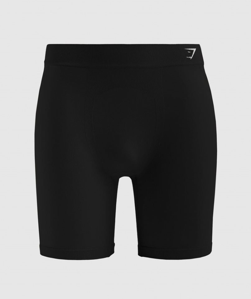 Gymshark Hibrid Boxer Férfi Fehérnemű Fekete | HU-I-854
