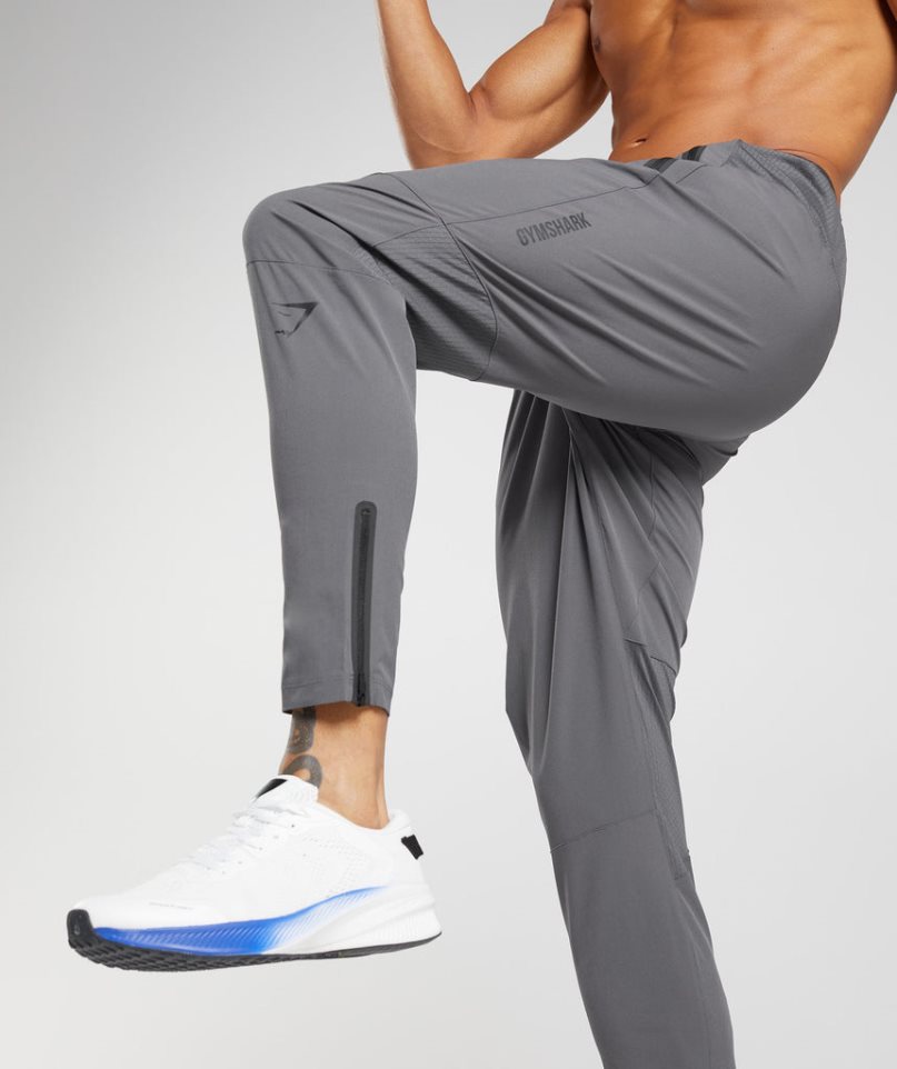 Gymshark Hibrid Woven Férfi Jogger Nadrág Szürke | HU-A-406